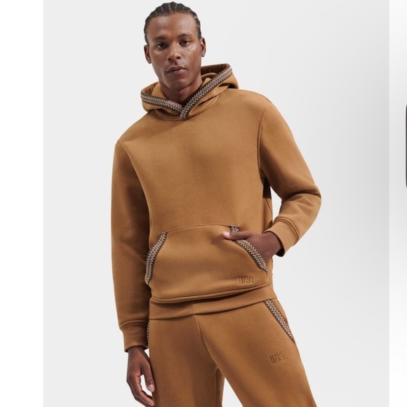 UGG Tasman Pullover Hoodie Sweatshirt Chestnut Size Large - Picture 1 of 12